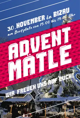 adventmätle flyer